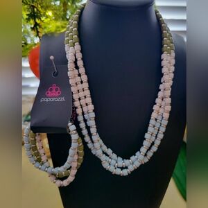 Paparazzi Necklace And Bracelet Set